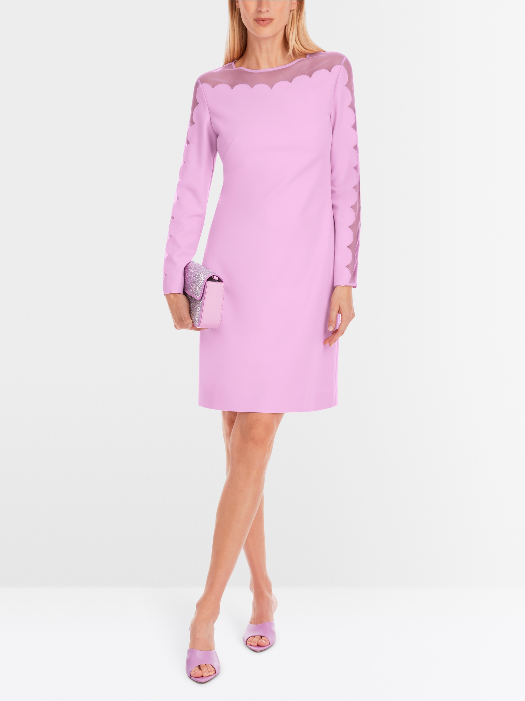 Marc-Cain Transparentes/blickdichtes kurzes Etuikleid