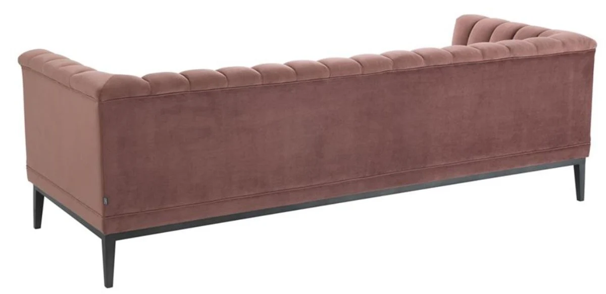 Luxury sofa old pink 230 x 86 x H. 75 cm - living room furniture