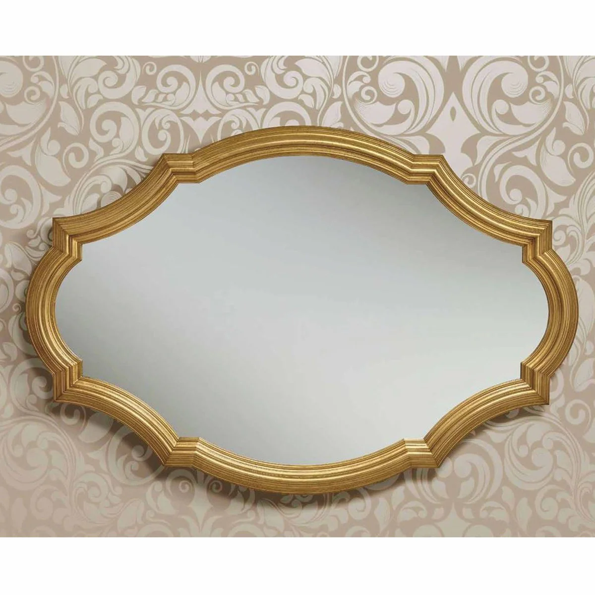 Luxus Barock Spiegel Gold 128 cm - Barock Möbel - Made in Italy