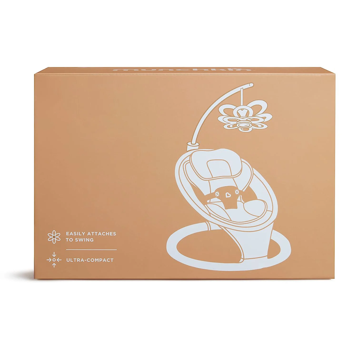 Bluetooth-fähige, leichte Babyschaukel mit natürlicher Bewegung in 5 Bewegungsbereichen, inklusive Fernbedienung