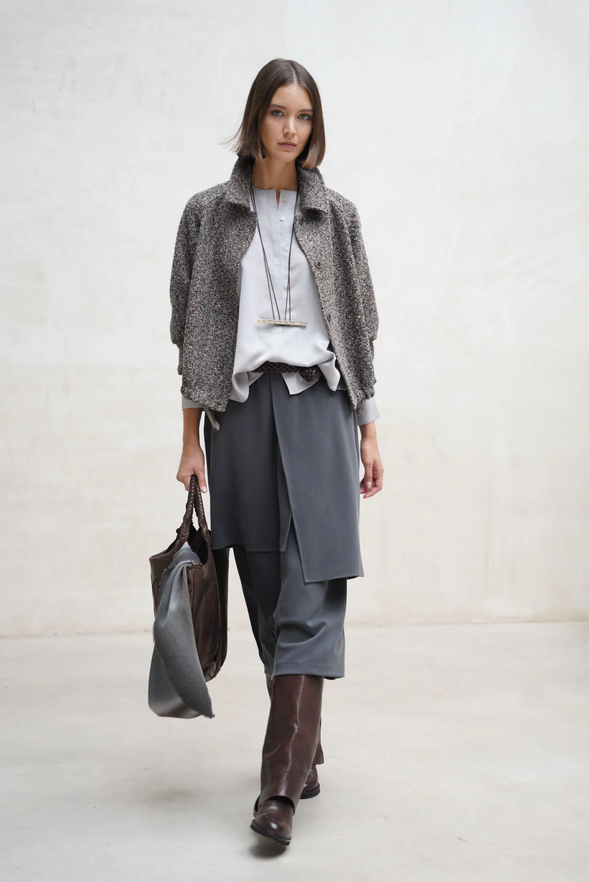 Rivera-Spanien Novara Jacke grau meliert