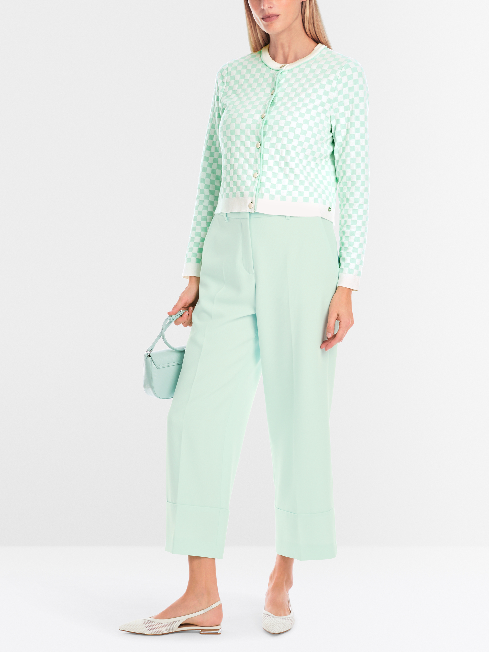 Marc-Cain Rethink Together Strickjacke mit Rundhalsausschnitt