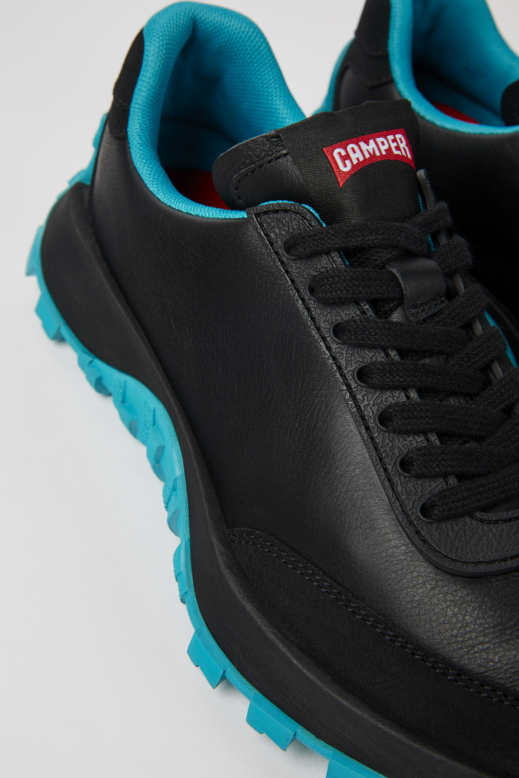 Drift Trail VIBRAM - Schwarzes Leder und Nubuck Turnschuhe für Damen