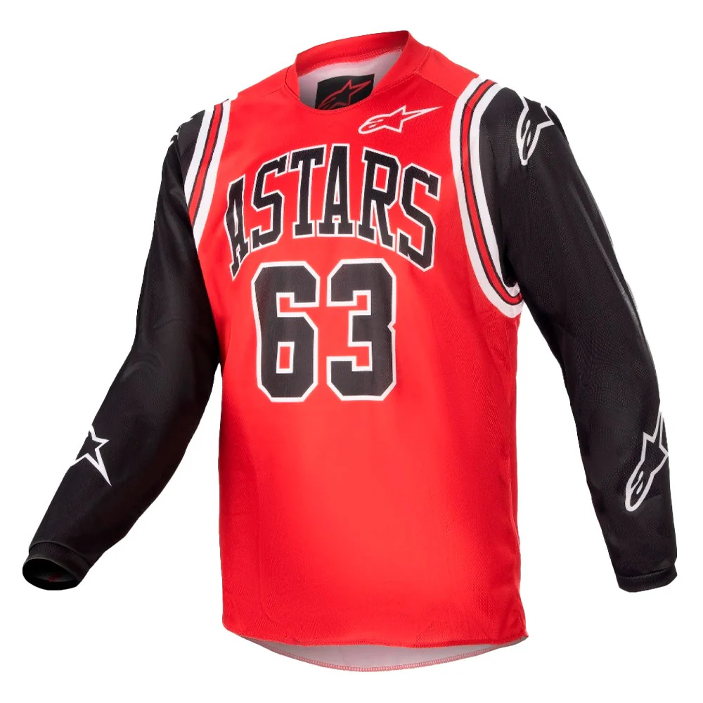 CAMISETA INFANTIL ALPINESTARs YOUTH RACER ACUMEN NEGRO / ROJO / BLANCO