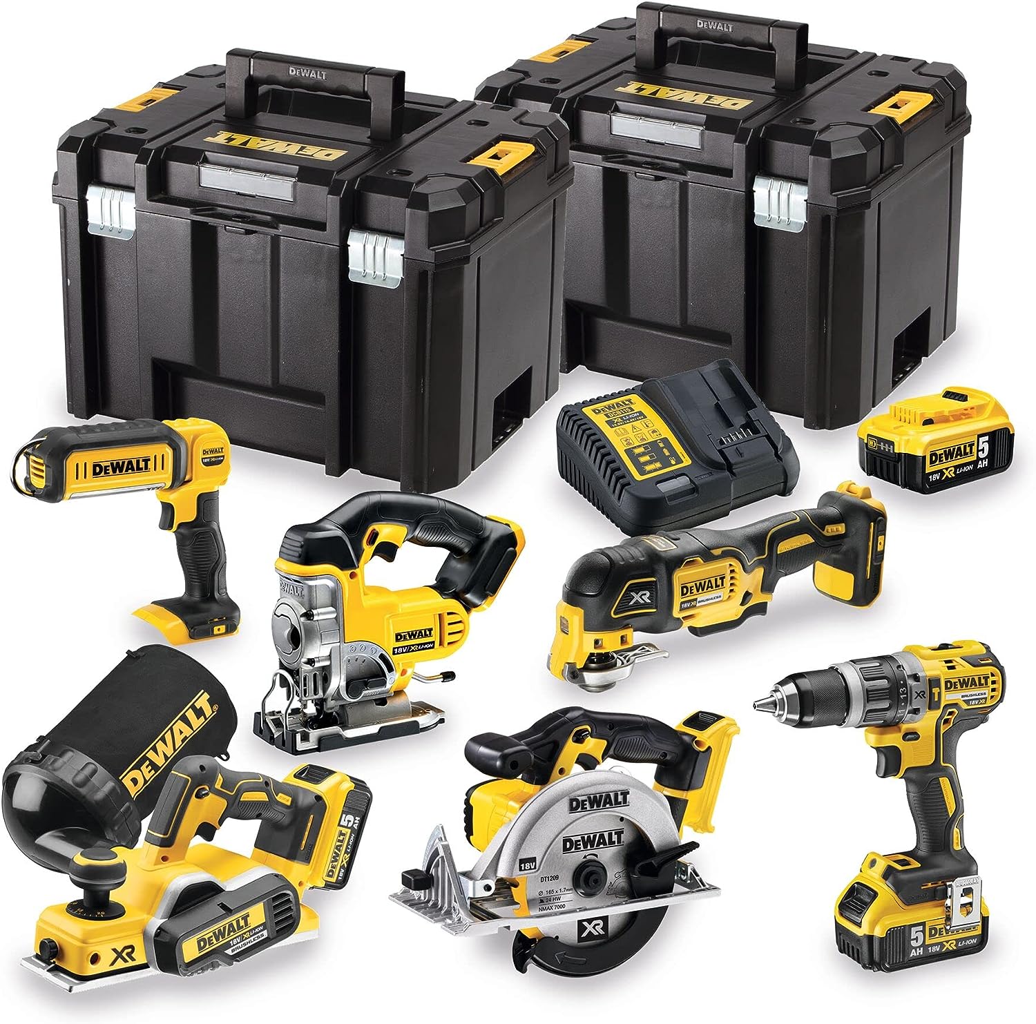 DeWalt 18V Cordless Power Tool Kit, Ideal für Holzarbeiten, DCK665P3T-GB.