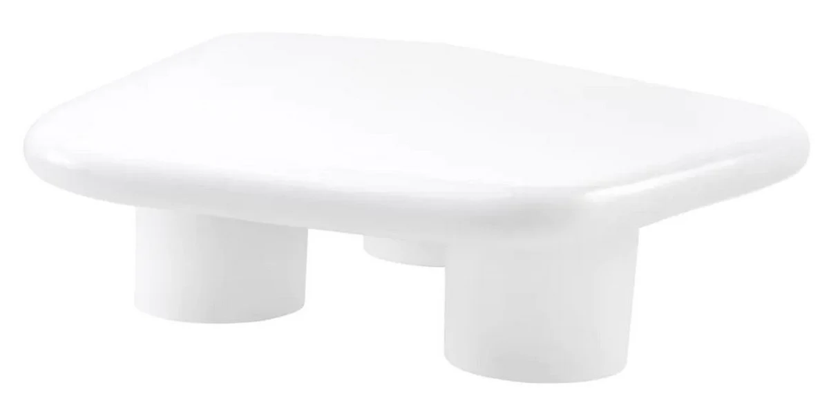 Luxury fiberglass coffee table high gloss white 160 x 118 x H. 33 cm - fiberglass living room table - living room furniture - hotel furniture - luxury furniture - fiberglass furniture