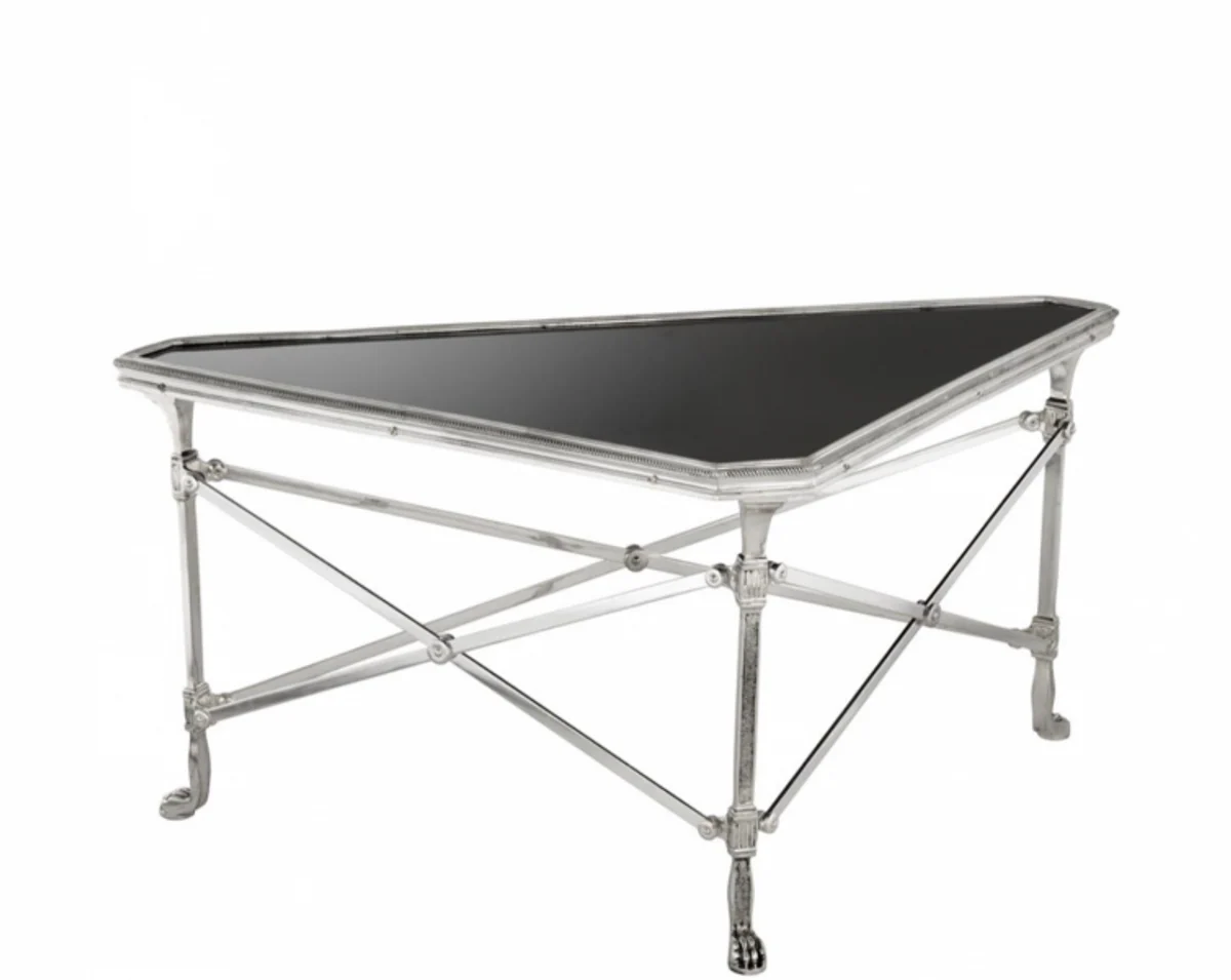 Luxury Art Deco Designer Coffee Table Antique Silver - Living Room Salon Table - Luxury Collection