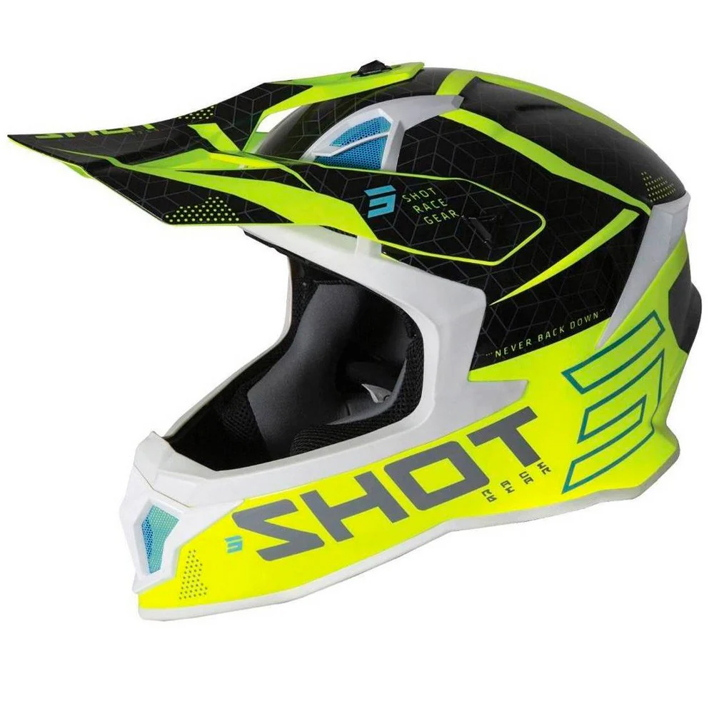 CASCO CROSS / ENDURO SHOT LITE CORE NEGRO / FLUOR