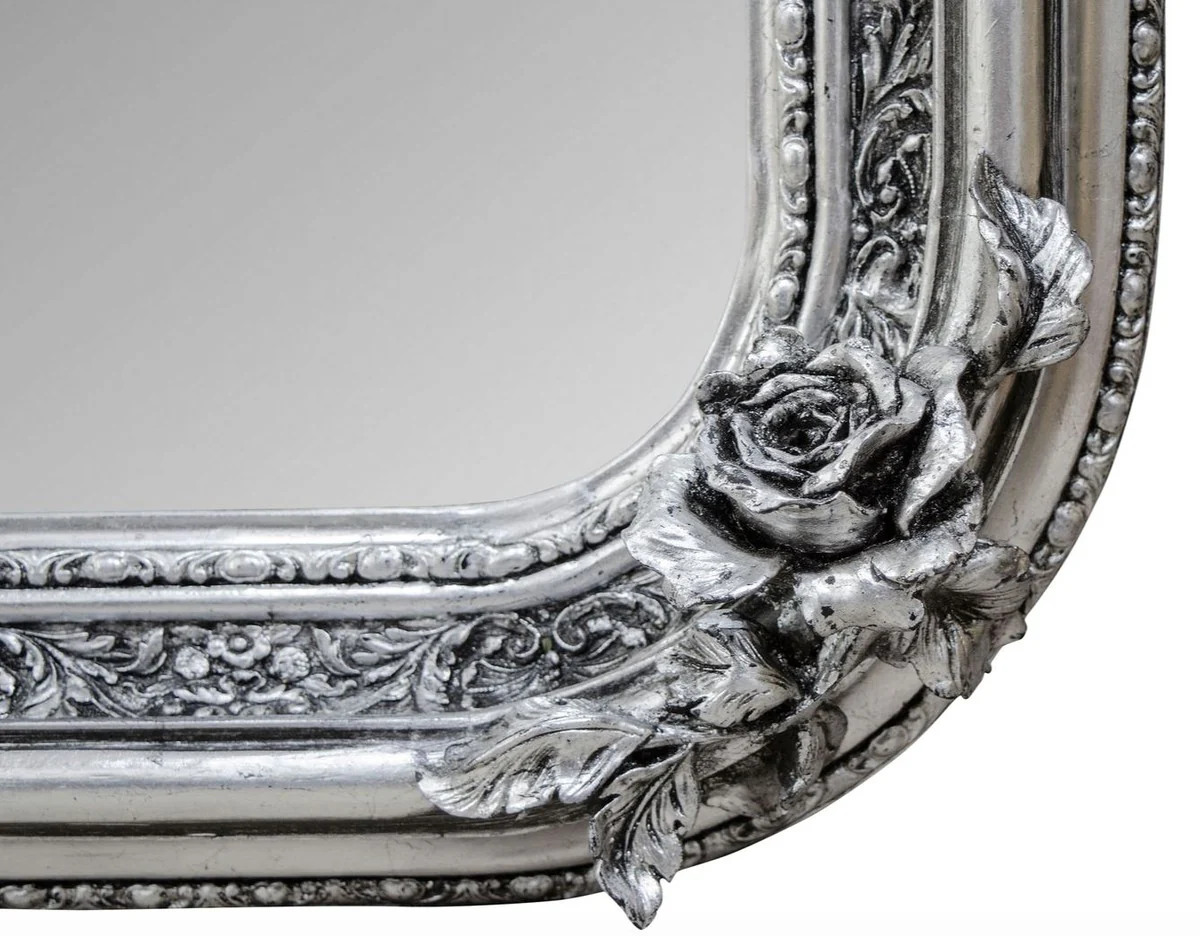 Antique style wall mirror silver 142 x H. 100 cm - Baroque living room furniture