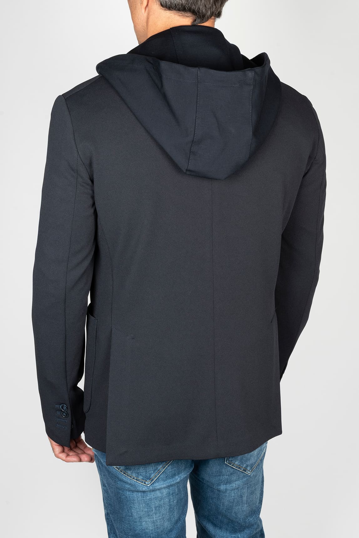 Rivera-Spanien Marineblaue Kapuzenjacke