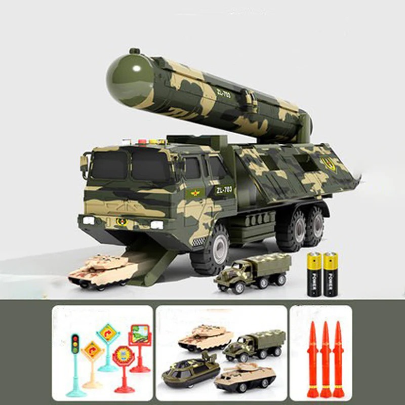 Großes Auto, Spielzeug, Junge, Kinder, Intelligenz, Bildung, Feuertechnik, Fahrzeug, Anzug, Multifunktionsbehälter, Rakete, Wasserstrahl