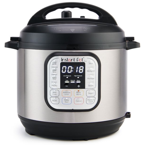Instant Pot, 6-Quart Duo Elektrischer Druckkocher, 7-in-1 Joghurt Maker, Lebensmittel-Dampf, langsame Herd, Reiskocher & Mehr