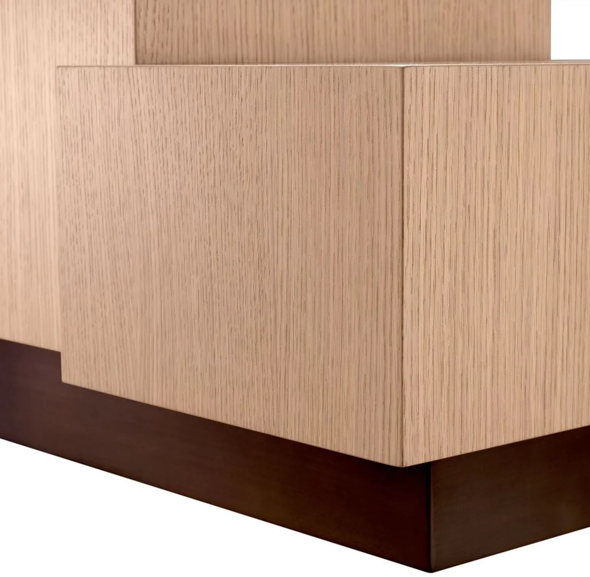 Luxury side table natural color / bronze 70.5 x 50 x H. 40.5 cm - Rectangular living room table - Living room furniture - Luxury furniture - Luxury furnishings