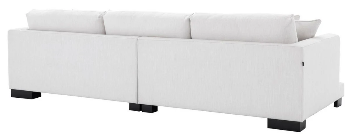 Luxury living room sofa with cushions white / black 284 x 110 x H. 85 cm - Living room furniture - Luxury collection