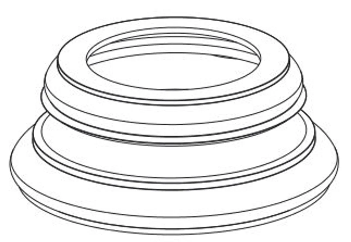 Baroque decorative element base white Ø 32 x H. 12.5 cm - round decorative column base in baroque style