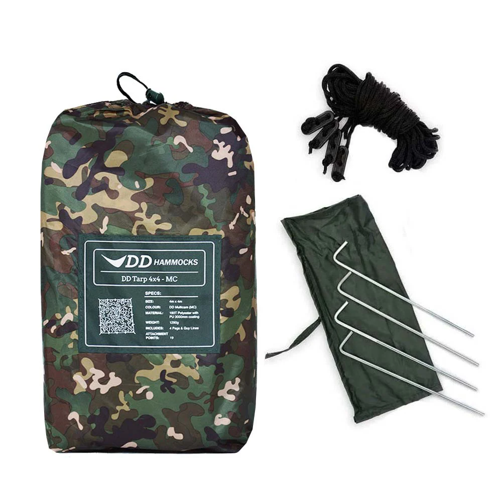 DD Hängematten Tarp 4x4 MC multicamu - Toldo Bushcraft