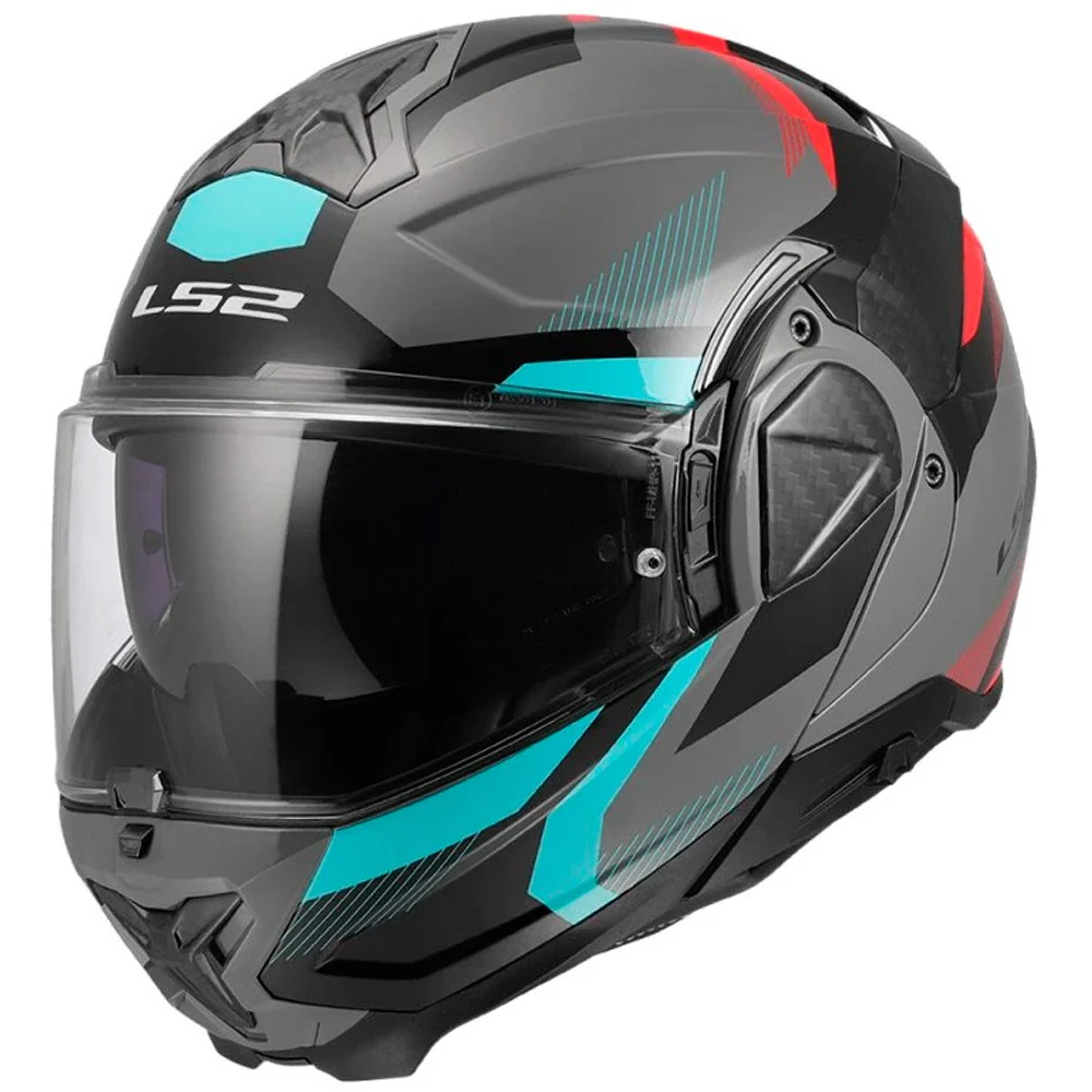 CASCO LS2 FF910 ADVANT II TRIPLE GRIS / AZUL / ROJO