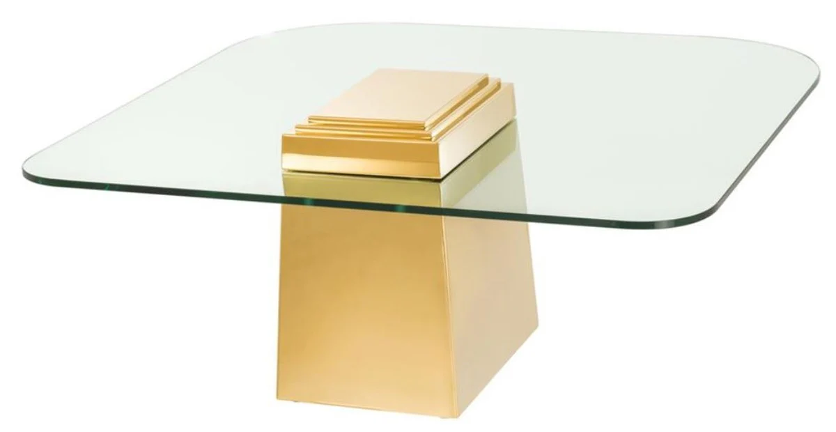 Luxury coffee table / living room table gold 105 x 105 x H. 44 cm - luxury living room furniture