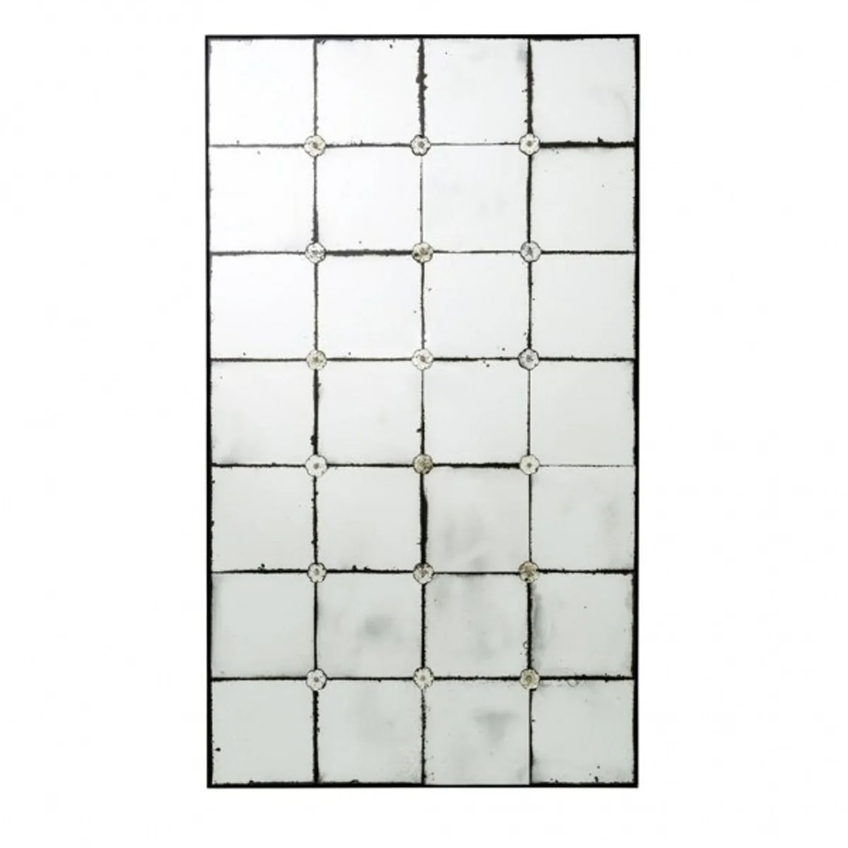 Vintage wall mirror Squares antique style glass 80 x H140 cm - Hotel & Restaurant furnishings Art Deco
