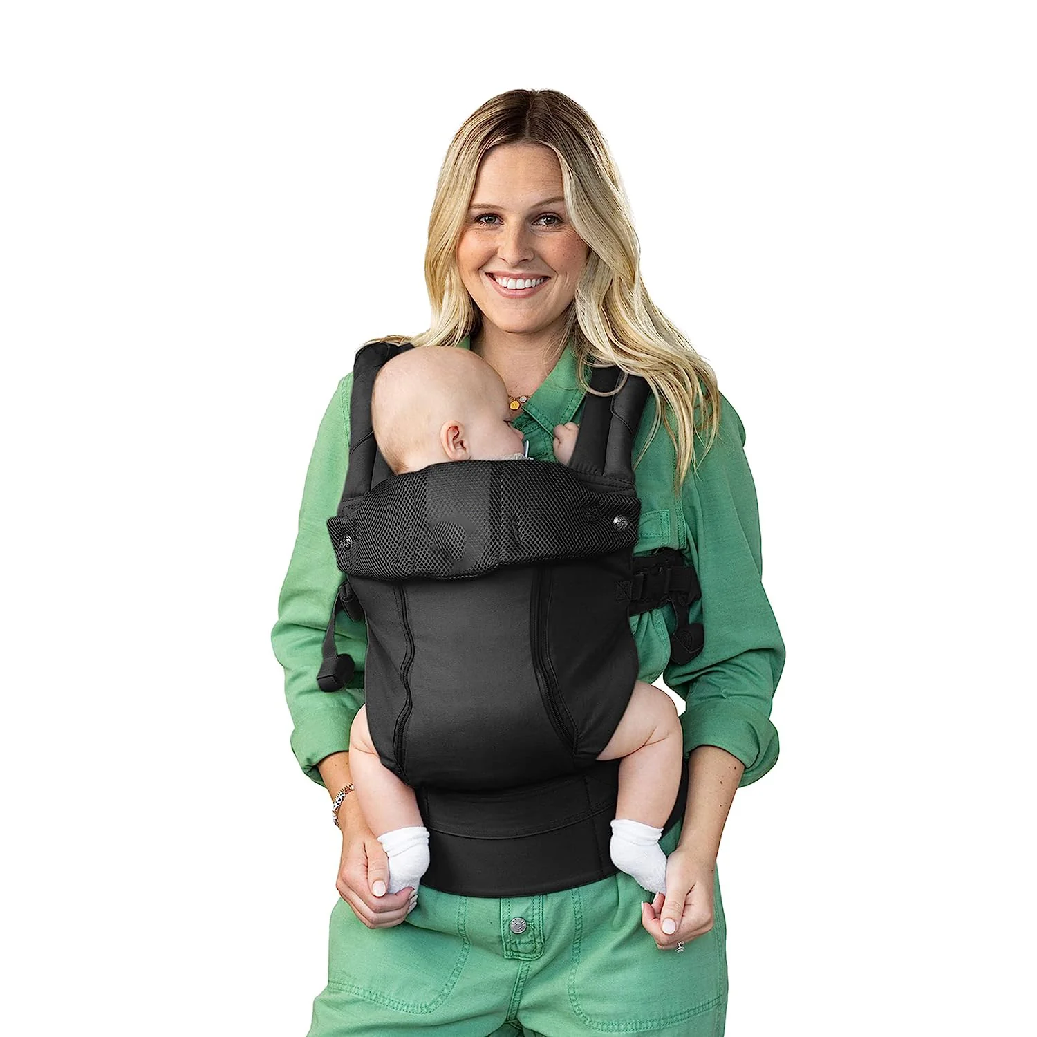 Complete All Seasons Ergonomische 6-in-1-Babytrage für Neugeborene bis Kleinkinder – mit Lordosenstütze – für Kinder von 3–20 kg – 360-Grad-Babytragemöglichkeit – nach innen und außen gerichtet – Stein