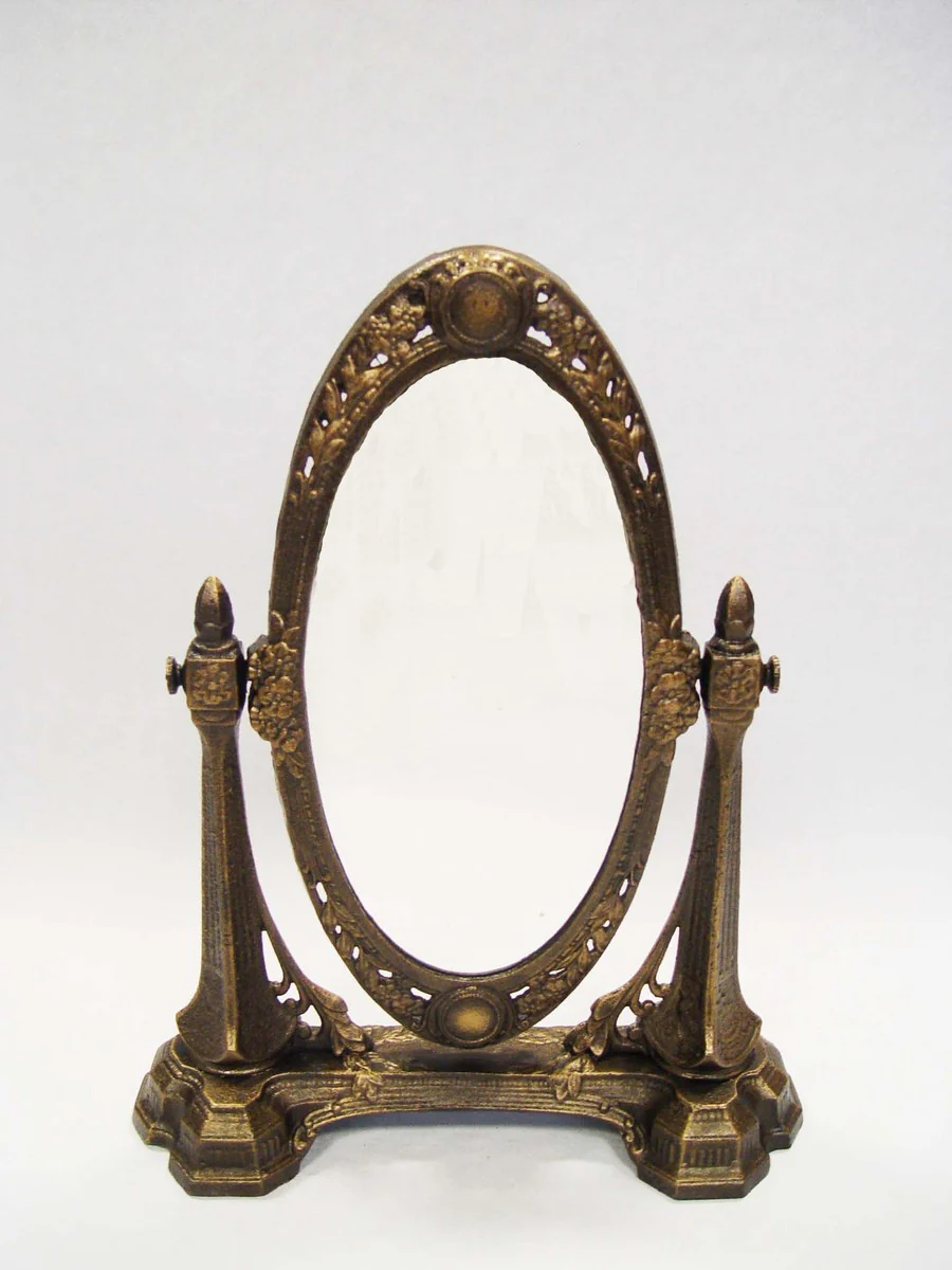 Make-up mirror made of wrought iron - H 43 cm - heavy version