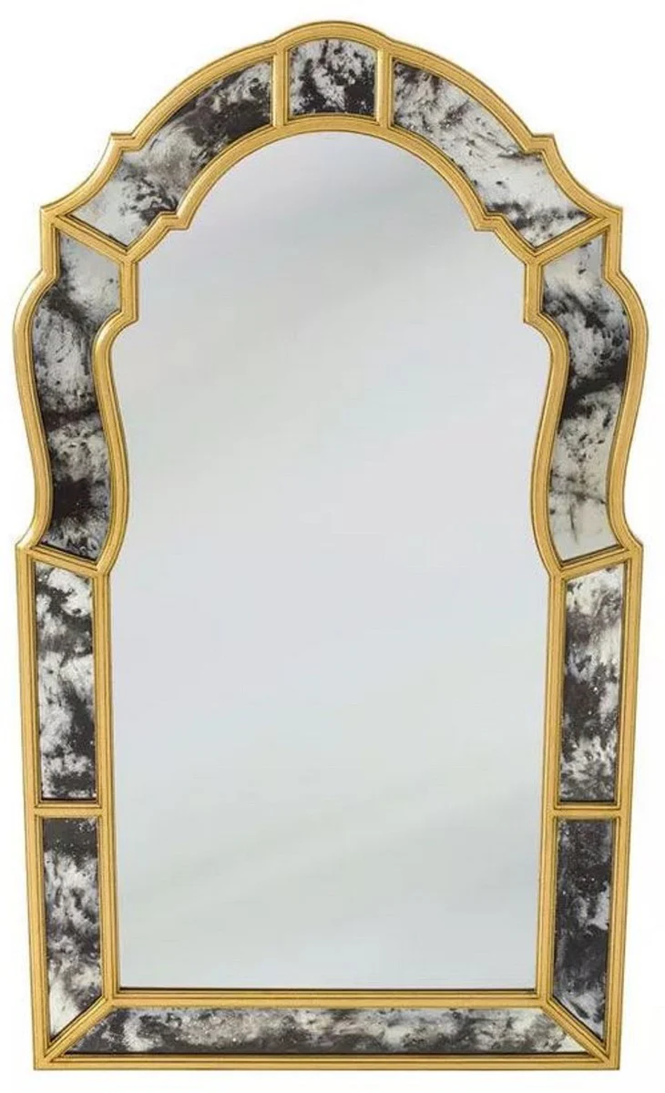 Luxury baroque mirror gold 85 x 3 x H. 150 cm - Baroque furniture
