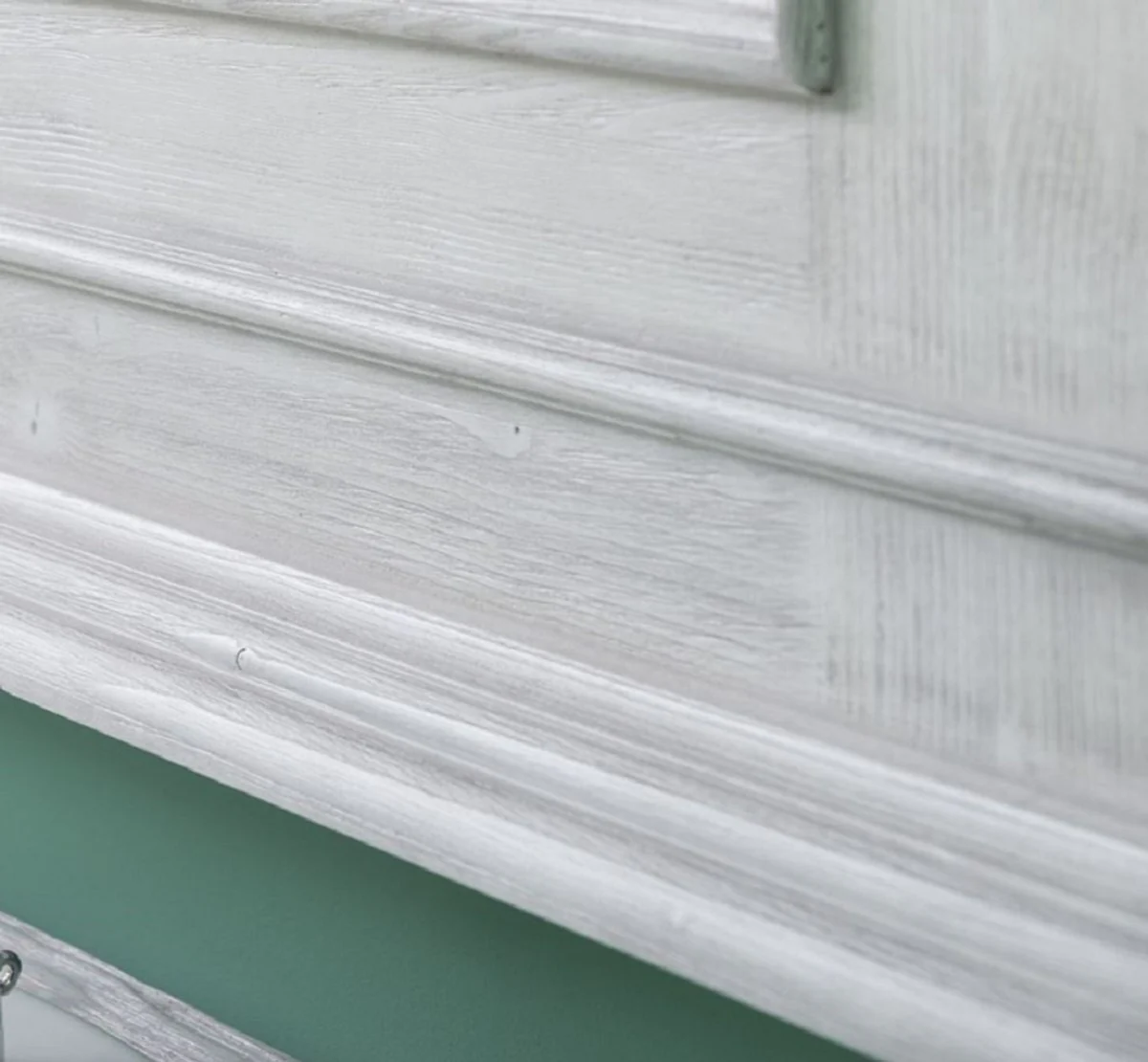 Country house style bathroom set white / light gray - 1 double washbasin & 1 wall mirror - solid wood bathroom furniture in country house style