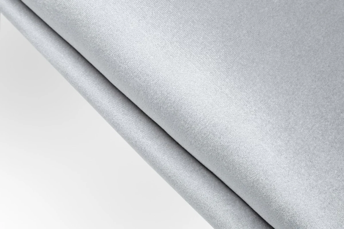 Designer dining room chair velvet / gray 61 x 60 x H.79 cm - Dining room furniture