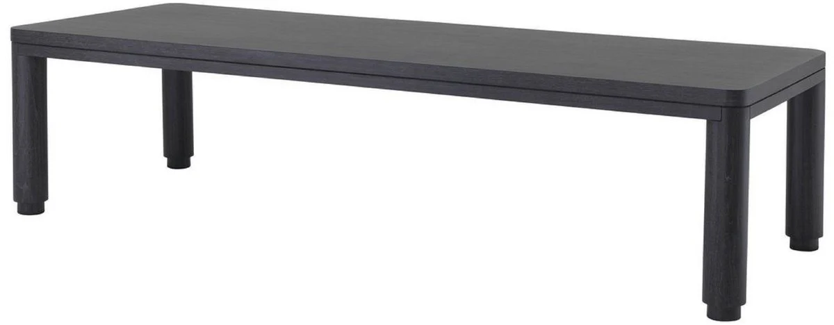 Luxury dining table anthracite gray 300 x 115 x H. 76 cm - Solid wood kitchen table - Rectangular dining room table - Luxury dining room furniture