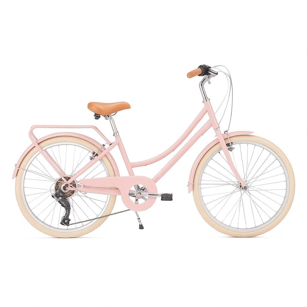 Pinkfarbenes Citybike aus Stahl - jFkQYZER89qF
