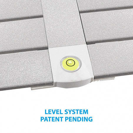 Brunner SILVER GAPLESS LEVEL 4 - Mesa plegable rectangular 110 X 71cm.