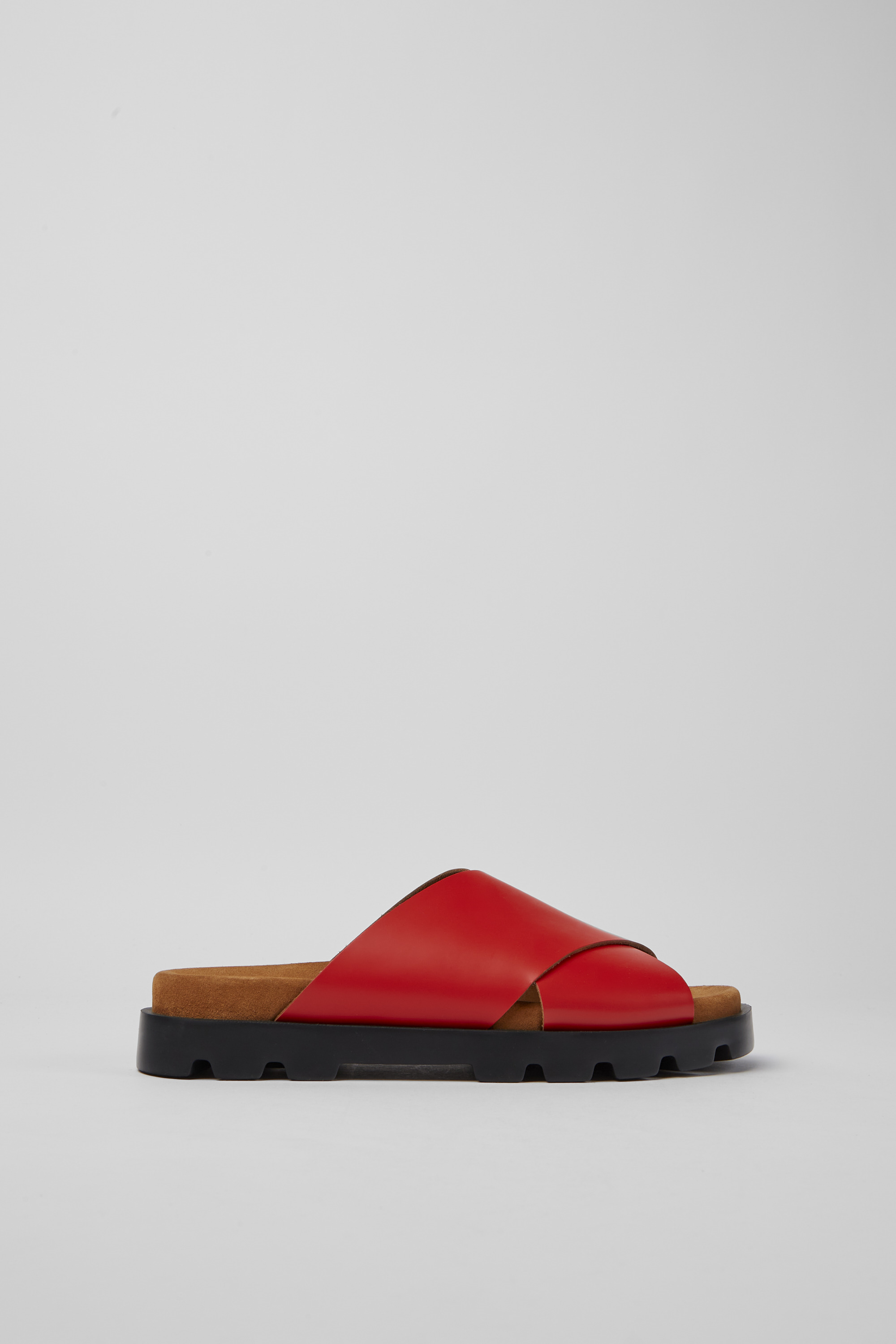 Brutus Sandal - Rote Leder Sandalen für Damen