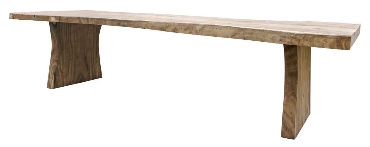 Country style dining table natural colors 300 cm - Huge rustic solid wood kitchen table - Rustic dining room furniture - Solid wood dining room furniture - Country style dining room furniture