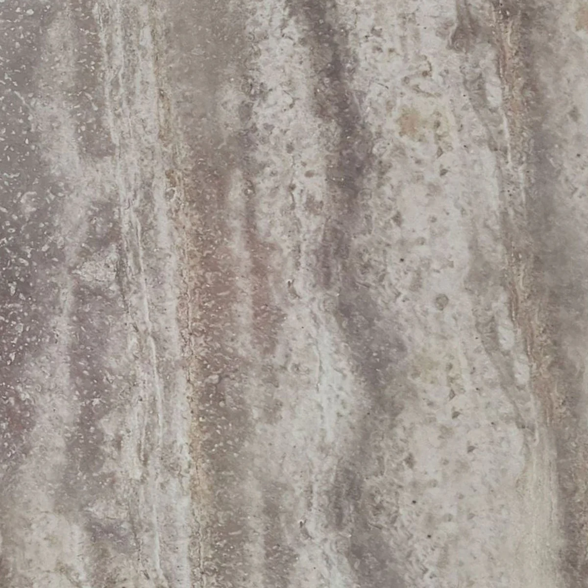 Luxury travertine dining table gray / bronze Ø 120 cm - dining room furniture