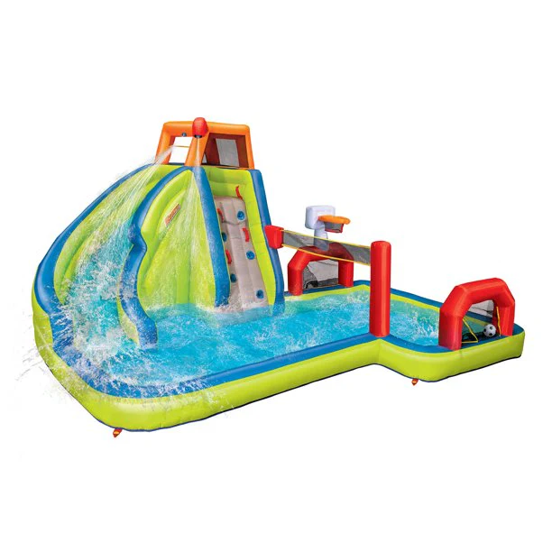 Banzai Sports 3-in-1 aufblasbare Duratech Bouncer-Wasserrutsche – für Kinder im Alter von 5–12 Jahren