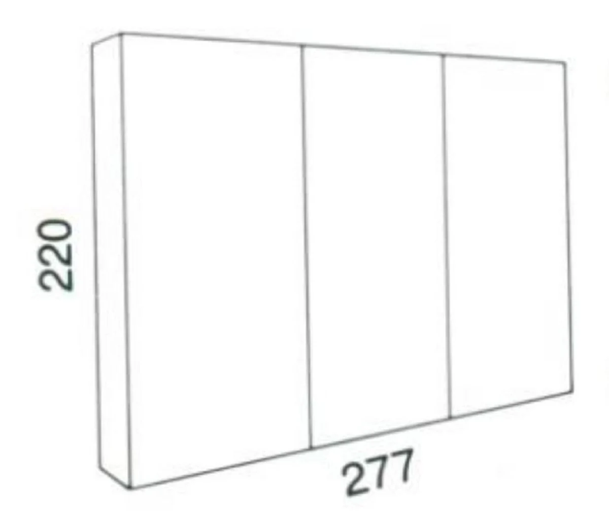 Luxury Baroque Cabinet White / Multicolored / Gold - Handmade Baroque Living Room Cabinet - Baroque Living Room Furniture - Luxury Quality - Made in Italy