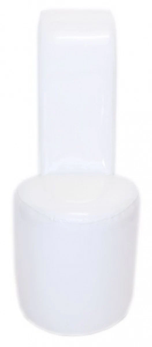 High Heel Armchair White Lacquer Luxury Design - Designer Armchair - Club Furniture - Shoe Chair Armchair