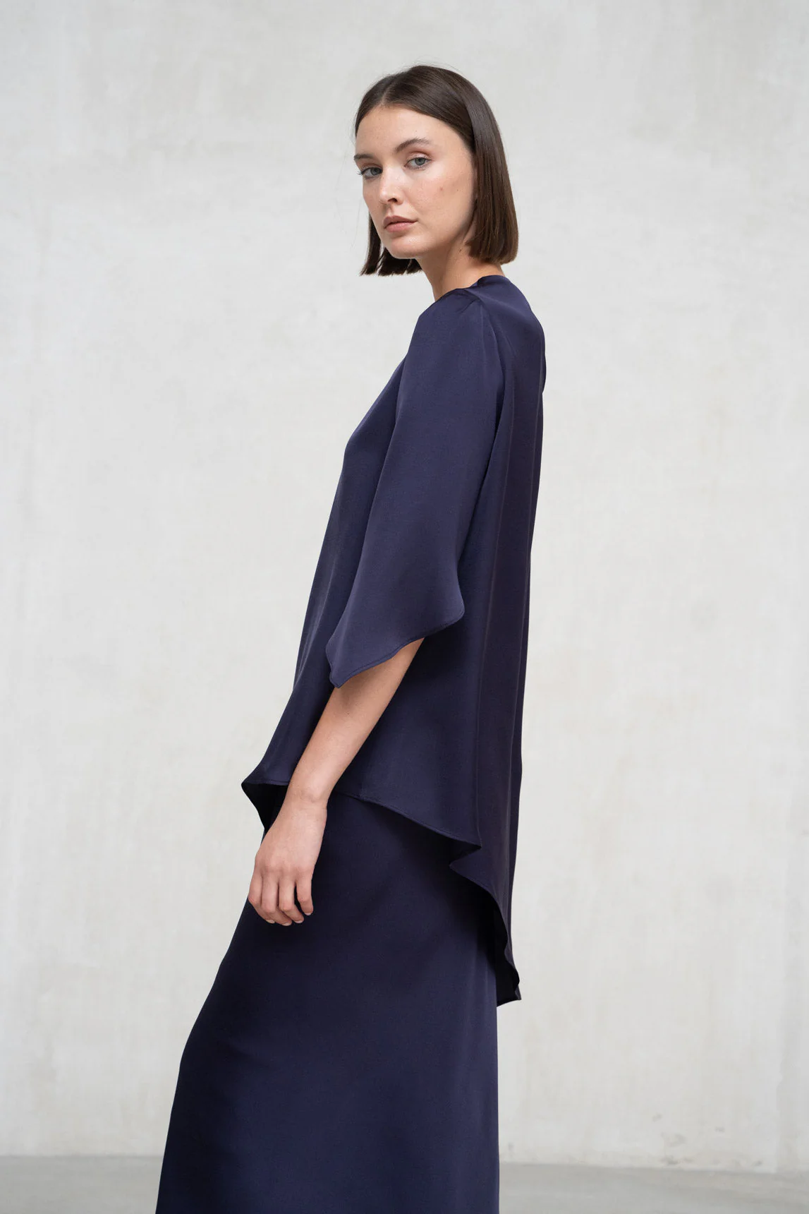 Rivera-Spanien Marineblaue Bluni-Bluse