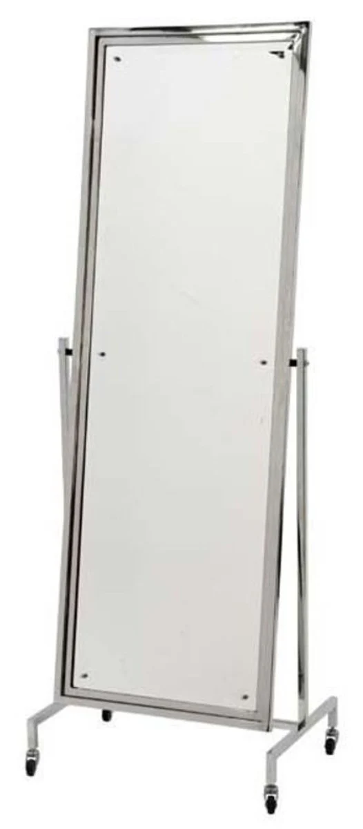 Luxury stainless steel standing mirror 63 x H. 171 cm - designer mirror