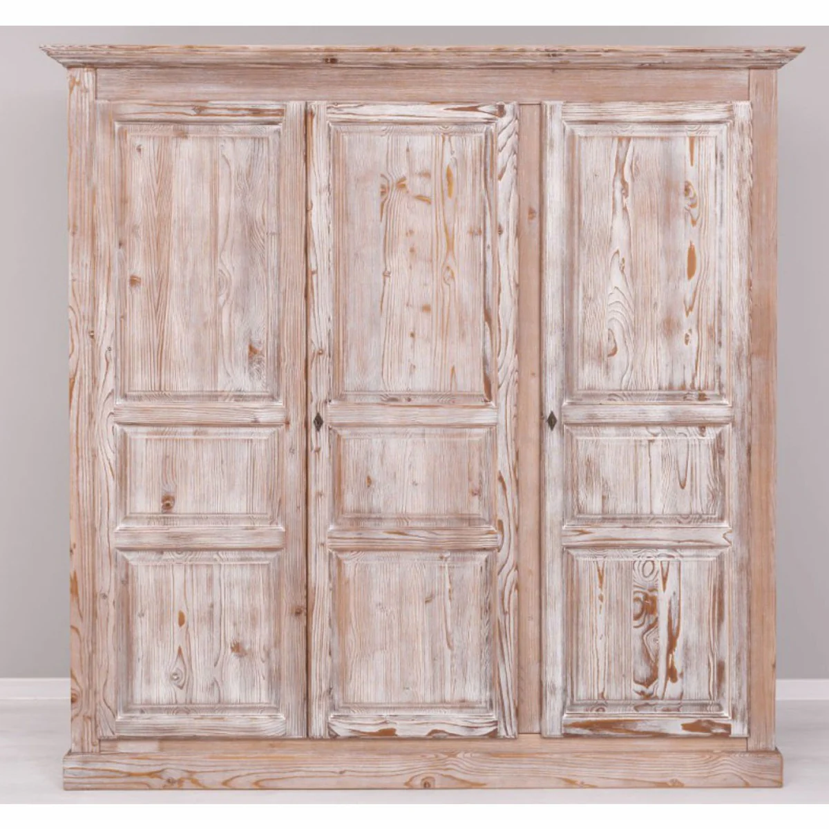 Country house style bedroom cupboard antique natural colors 212 cm - bedroom furniture