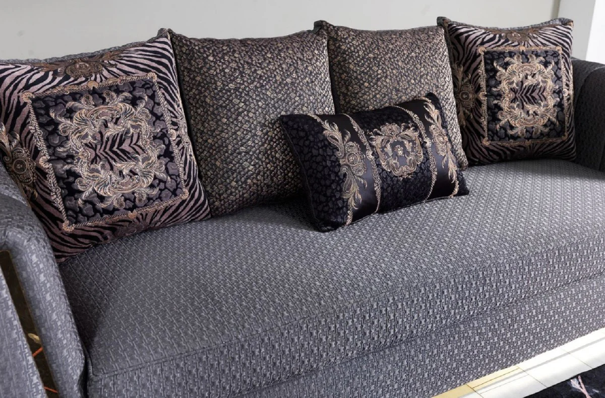 Luxury living room set purple / gold - 2 sofas & 2 armchairs & 1 coffee table - modern living room furniture - luxury quality