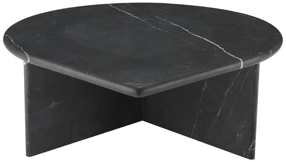Luxury coffee table set black - 3 living room tables made of high-quality marble - luxury living room furniture
