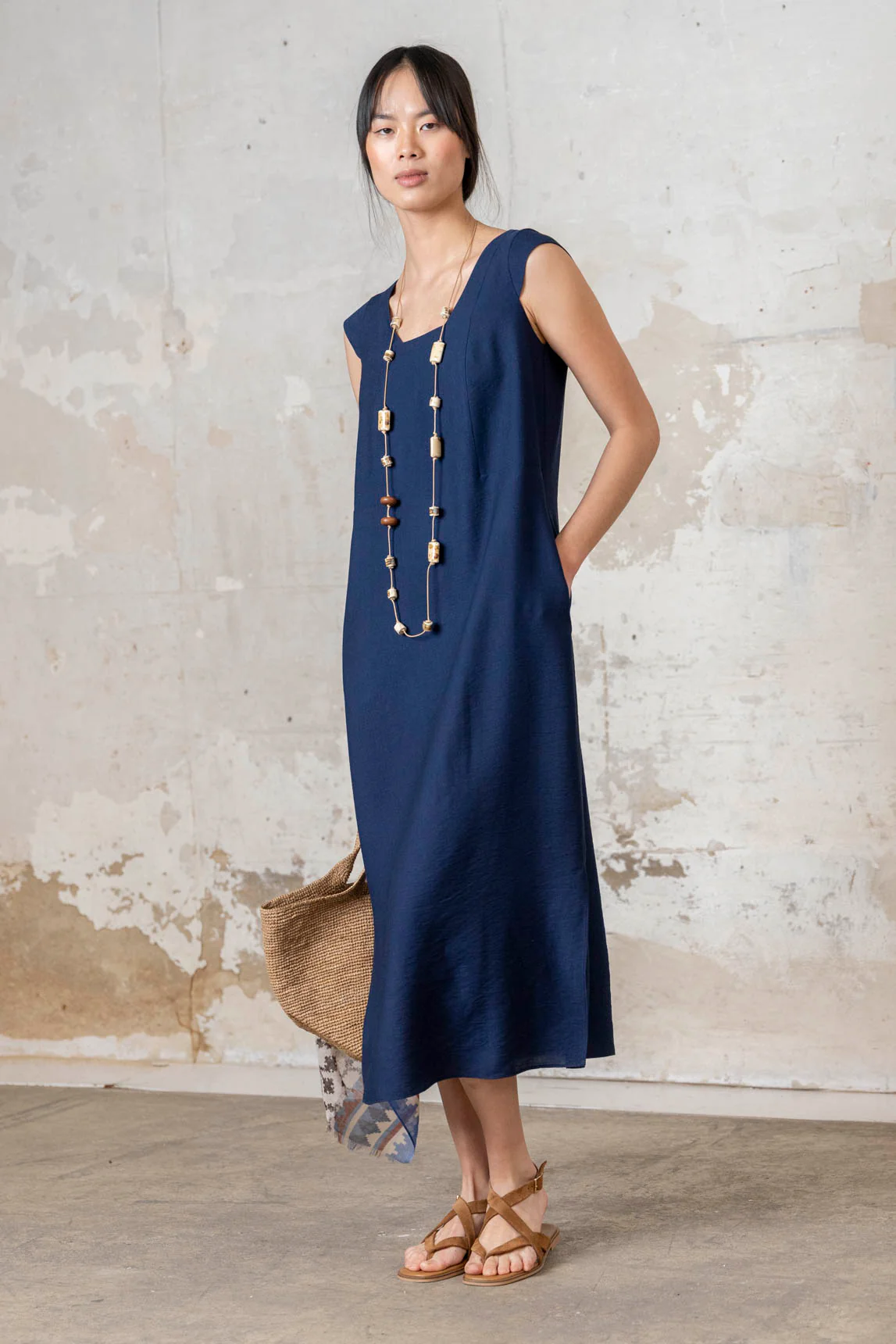 Rivera-Spain Blaues Tissi-Kleid