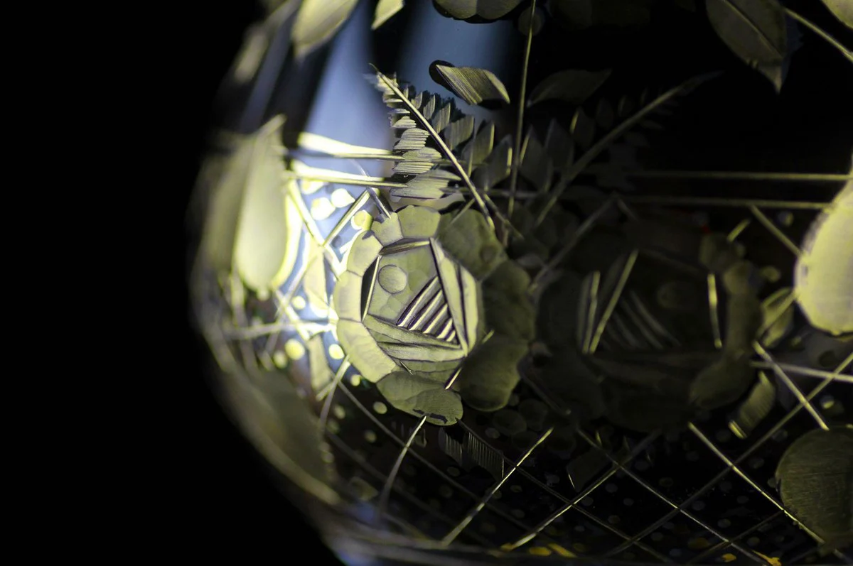 Luxury baroque champagne glasses set of 6 gold Ø 7 x H. 24.5 cm - handmade and hand-engraved champagne glasses - hotel & restaurant accessories - luxury quality