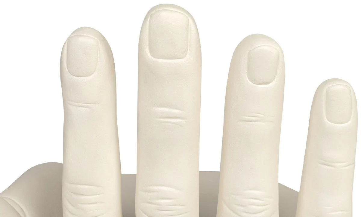 Luxury designer chair hand cream white 60 x 50 x H. 89 cm - Fiberglass chair - Luxury furniture - Designer furniture - Fiberglass furniture