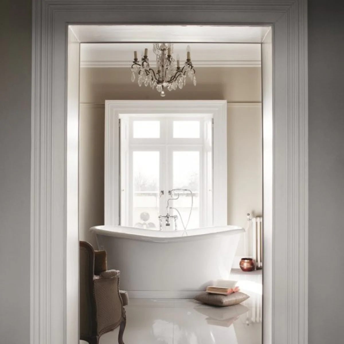 Freestanding bathtub 1650mm BAdm165 - Freestanding retro antique bathtub