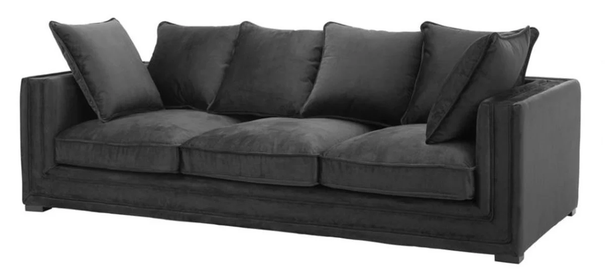 Luxury Designer 3 Seater Sofa Black - Luxury Hotel Furniture