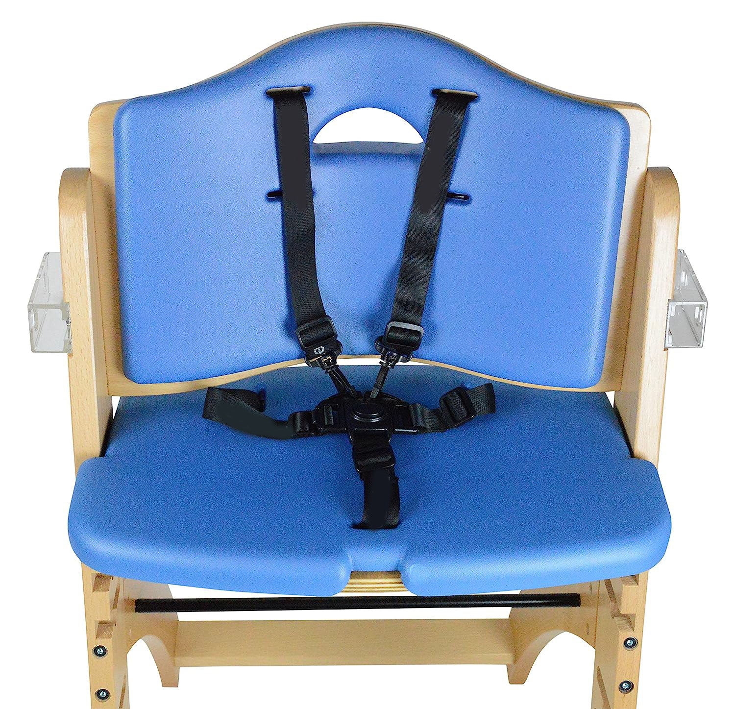 Hochstühle aus Holz für Babys und Kleinkinder. 3-in-1 verstellbarer Hochstuhl mit abnehmbarem Tablett, leicht zu reinigen, tragbar. 6 Months up to 250 Lb. Kissen aus Naturholz/Olivenholz