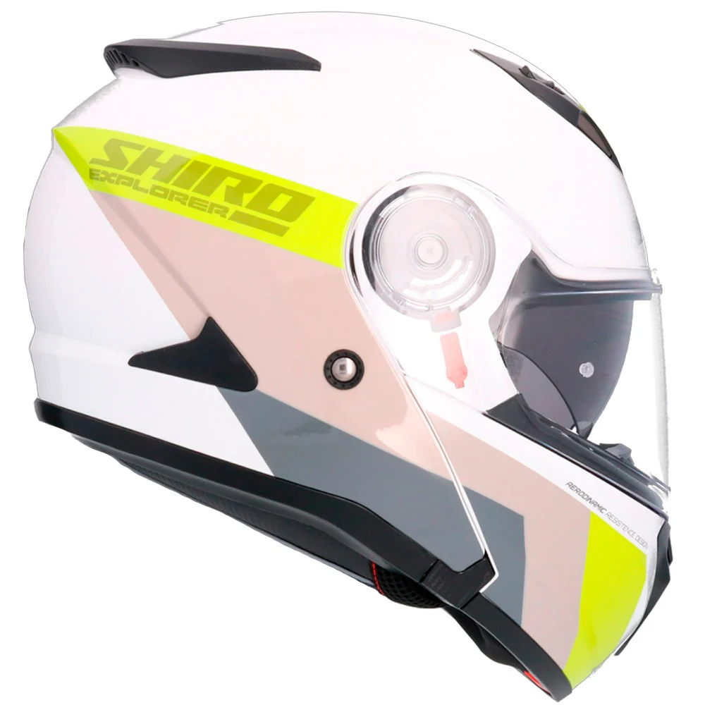 CASCO SHIRO EXPLORER MAVERICK - BLANCO / AMARILLO