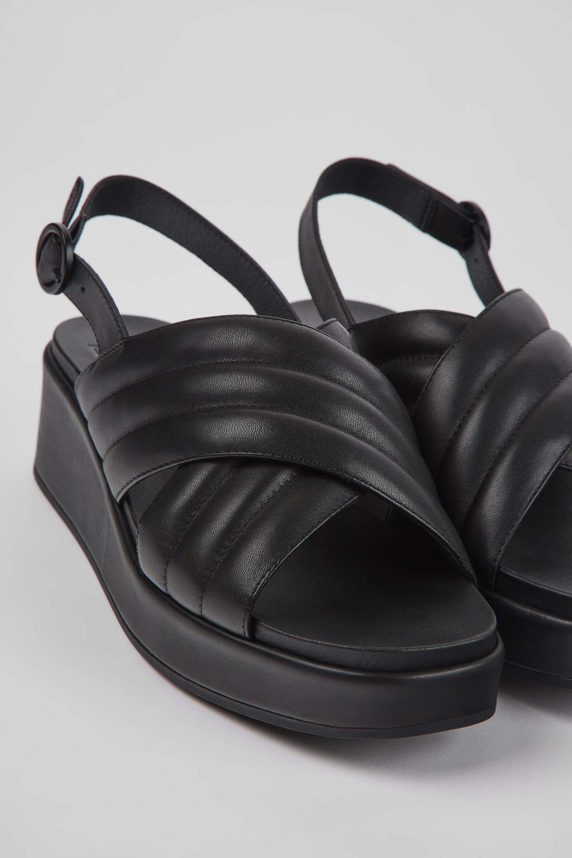 Misia - Schwarze Leder Sandalen für Damen